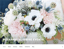 Tablet Screenshot of pleasantsurpriseevents.com